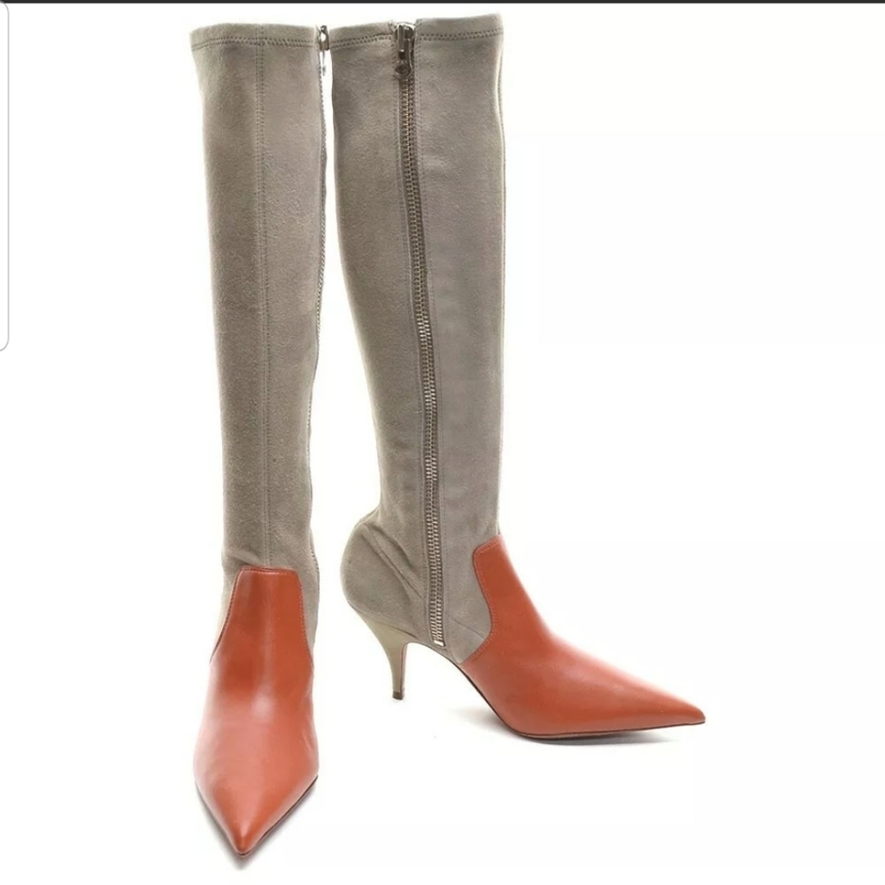 NWOB Tory Burch Georgina Colorblock Suede Boots